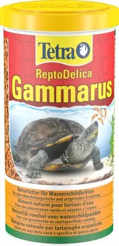 Produktbild: Tetra ReptoDelica Gammarus Schildkröten-Futter - Naturfutter aus ganzen Bachflohkrebsen, 1 L Dose