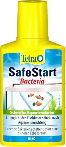 Produktbild: Tetra SafeStart Aquarienstarter - mit lebenden nitrifizierenden Bakterien, erlaubt den schnellen Einsatz von Fischen, 50 ml Flasche