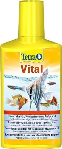 Produktbild: Tetra Vital - fördert Vitalität, Wohlbefinden und Farbpracht bei Fischen, ergänzt lebenswichtige Vitamine und Mineralstoffe, 250 ml Flasche