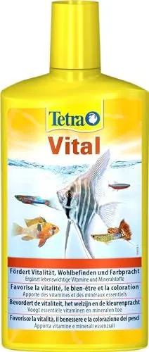 Produktbild: Tetra Vital - fördert Vitalität, Wohlbefinden und Farbpracht bei Fischen, ergänzt lebenswichtige Vitamine und Mineralstoffe, 500 ml Flasche