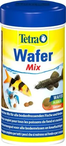 Produktbild: Tetra Wafer Mix - Fischfutter für alle Bodenfische (z.B. Welse) und Krebse, für gesundes Wachstum und Vitalität, 250 ml Dose