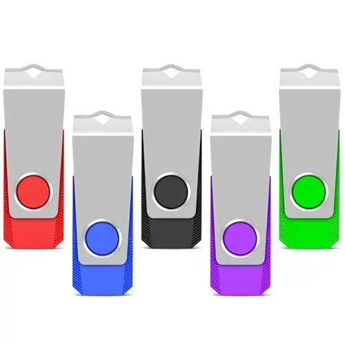 Produktbild: TEWENE USB Stick 8GB 5 Stück Set,USB Speicherstick Flash Drive Memory Stick,High Speed USB 2.0 Mehrfarbig Rotate.