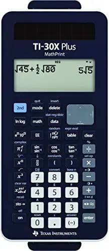 Produktbild: Texas Instruments TI-30X Plus MathPrint FC Wissenschaftlicher Schulrechner (4-zeilig)
