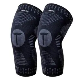 Produktbild: Teylam Kniebandage für Männer/Damen 2er set, Medizinisches knieschoner für Meniskusriss, Arthritis, ACL, Kompression bandage knie für Basketball, Volleyball, Yoga, Laufen, Rechts & links Bein tragbar