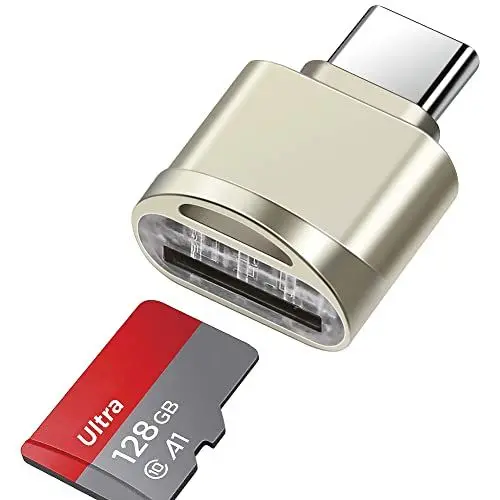 Produktbild: leizhan Speicherkartenleser, USB c Stick auf Micro SD/TF Kartenleser, Typ C OTG Speicherkartenleser Adapter für PC, Notebook, MacBook Air Pro, Galaxy, Huawei, Tablette