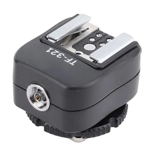 Produktbild: TF-321 Blitzschuh-Adapter, mit PC-Synchronisationsanschluss, Blitzschuh-auf-PC-Adapter für Blitzgeräte der E-TTL-Serie