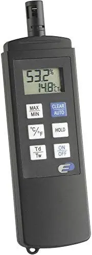 Produktbild: TFA Dostmann 31.1028 Dewpoint Pro digitales Profi-Thermo-Hygrometer, Temperatur- und Luftfeuchtigkeitskontrolle, ideal für professionelle Raumklimamessungen, L 50 x B 20 (50) x H 173 mm