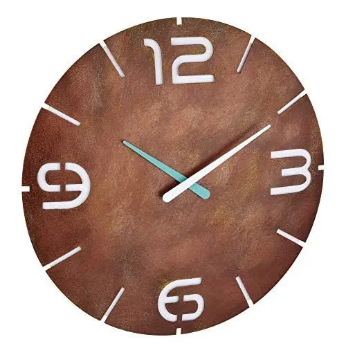 Produktbild: TFA Dostmann Analoge Funk-Wanduhr Contour, Funkuhr, Designuhr, Rost-Optik, Ø 350 x H 35 mm