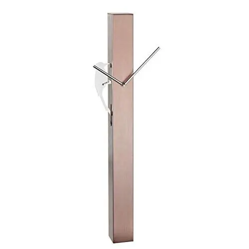 Produktbild: TFA Dostmann Analoge Pendel Picus, 60.3062.51, verchromter Specht, Moderne Design-Wanduhr, roségold, (L) 246x (B) 75 x (H) 653 mm