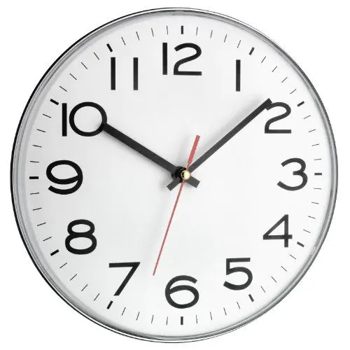 Produktbild: TFA Dostmann Analoge Wanduhr, 60.3017, Quarzuhr mit großen Ziffern, Küchenuhr, modern, tickend, weiß, 28cm
