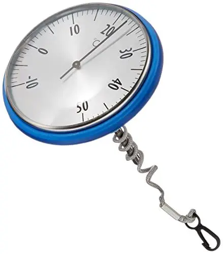 Produktbild: TFA Dostmann Analoges Schwimmbadthermometer, geeignet für Schwimmbad und Teich, rostfrei, bequemes Ablesen, blau