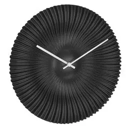 Produktbild: TFA Dostmann Design-Wanduhr Rokoko, 60.3031.01, analog, exklusiv für TFA designt, extravagant, modern, Quarzuhr, schwarz-matt