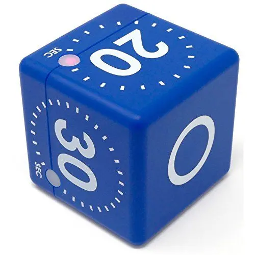 Produktbild: TFA Dostmann Digitaler Cube Timer, 38.2036, ideal für Spiele oder Workouts, 4 eingestellte Ablaufzeiten, optisches und akustisches Ablaufsignal, L 60 x B 60 x H 60 mm