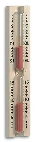 Produktbild: TFA Dostmann Sauna-Sanduhr, aus massivem Buchenholz, 40.1001, Rot, L54 x B40 x H320 mm