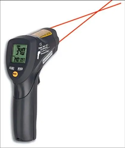 Produktbild: TFA Dostmann Scantemp 485 Infarot-Thermometer, berührungloses Messen der Oberflächentemperatur, -50°C bis 800°C, für den Profi-Einsatz, L 42 x B 85 x H 152 mm