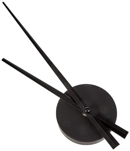 Produktbild: TFA Dostmann Wanduhr minimalistisch, Uhrwerk zum selber Bauen, 9,6 x 3,3 x 31 cm, schwarz, 60.3036.01