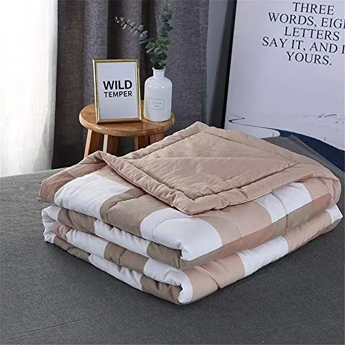 Produktbild: TFBHL Bettwäsche, kühle Sommerdecke, Frühlings-, Herbst- und Winterdecke, 100% Baumwoll-Polyesterfaser, antiallergisch. (Kaffee,100 x 150 cm 0,5 kg)