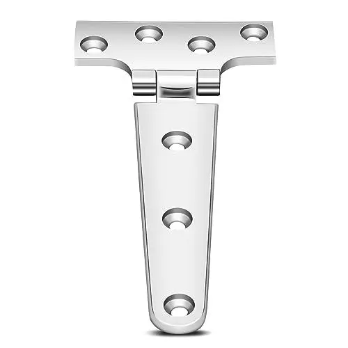 Produktbild: Yosoo Health Gear T-Förmige Scharniere aus Edelstahl, T-Typ Scharnier, Verdickt Edelstahl Scharniere, Zubehör für Haustüren 151x75x4,5 mm