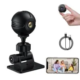 Produktbild: TGKYK Mini Kamera mit Akku und WLAN, 1080P HD Mini Kamera WLAN mit App, Mini Überwachungskamera mit Infrarot-Nachtsicht, Videoüberwachung Kabellos Babyphone Haustierkamera, Indoor Sicherheitskamera