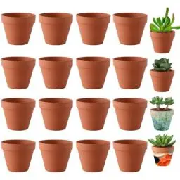 Produktbild: TGKYK Tontöpfe Klein, 16 Stück 6cm Tontopf Blumentopf, Terrakotta Töpfe Klein, Kleine Tontöpfe zum Basteln, Mini Blumentöpfe für Pflanzenanbau, Innen- und Außendekoration
