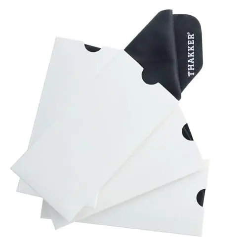 Produktbild: THAKKER Record Cloths - Reinigungstücher für Schallplatten | Vier Tücher zur Plattenreinigung | schwarz
