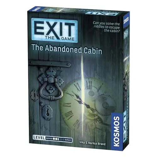 Produktbild: Thames & Kosmos - EXIT: The Abandoned Cabin - Level: 2.5/5 - Unique Escape Room Game - 1-4 Players - Puzzle Solving Strategy Board Games for Adults & Kids, Ages 12+ - 692681