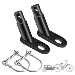 Produktbild: Thapncow 2 teiliges Set Fahrrad-Anhängerkupplung, Anhängerkupplung Fahrrad, für Fahrrad mit Sicherungsstift, geeignet für Fahrradanhänger, Sattelstützenkupplung