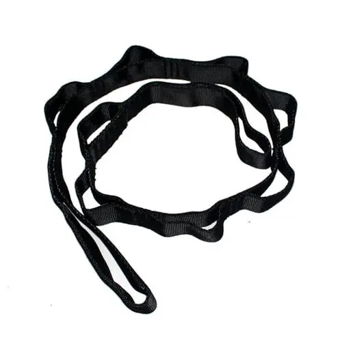 Produktbild: Thapncow Daisy Chain 180 cm|Aerial Yoga-Seil|Bandschlinge Kletttern|Yoga-Dehnband|Verstellbares Nylon-Übungsband|Gymnastikband elastisch|Übungsbänder für Stretching, Pilates, Fitness, Klettern