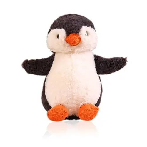 Produktbild: Thapncow Kuscheltier Pinguin Plüschtier für Kinder, Stofftier Schmusetier zum Kuscheln & Spielen, Squishmallow Pinguin Geschenk, Pudgy Penguins Plush Für Mädchen Jungen (Grauer Plüschpinguin 23cm)