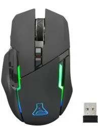 Produktbild: THE G-LAB Kult Caesium kabellose Gaming-Maus - High-Performance Wireless Gaming-Maus mit 7200dpi, RGB-LED, 6 Tasten, ergonomischer Gaming-Maus, kompatibel mit PC, PS4, PS5, Xbox One (KABELLOS)