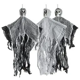 Produktbild: THE TWIDDLERS 3 Hängende Gruselige Skelette, 90cm - Halloween Party Dekoration für Drinnen & Draußen - Robust & Wiederverwendbar
