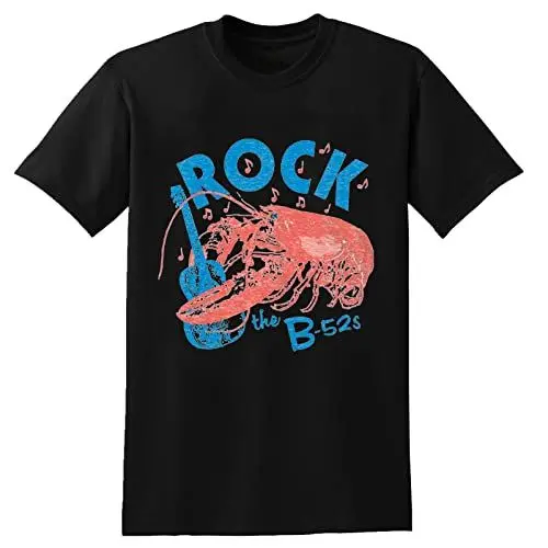 Produktbild: The B-52s Rock Lobster Men T-Shirt Graphic Mens Cotton Casual Black Tee Shirt XXL
