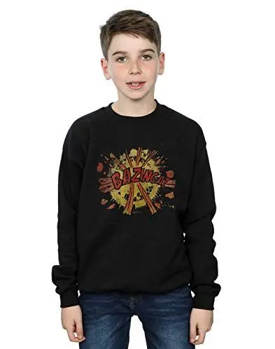 Produktbild: The Big Bang Theory Jungen Bazinga Explosion Sweatshirt Schwarz 5-6 Years