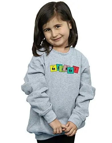 Produktbild: The Big Bang Theory Mädchen Bazinga Elements Sweatshirt Sport Grau 5-6 Years