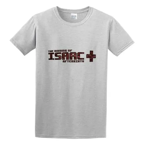 Produktbild: The Binding of Isaac LogoT Shirt Casual Round Neck Easy Tee Comfortable Tees Grey XXL