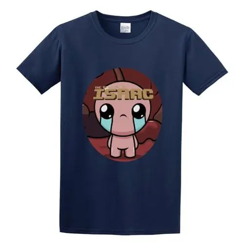 Produktbild: The Binding of Isaac Logo Pullover Men's Crewneck T-Shirt Short Sleeve Top Unisex Pure Cotton Tee Navy S