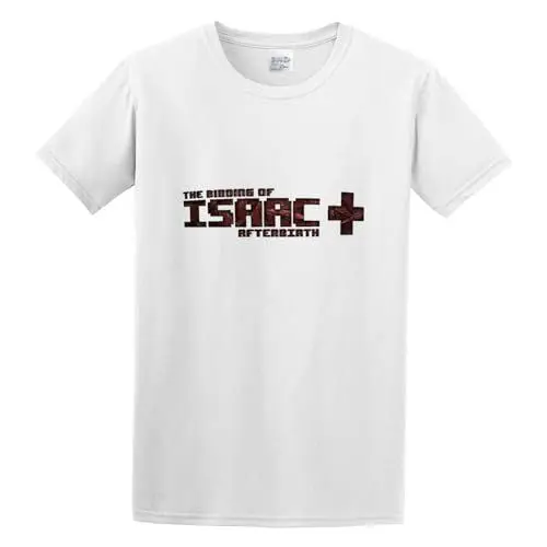 Produktbild: The Binding of Isaac Logo Pullover Men's Crewneck T-Shirt Short Sleeve Top Unisex Pure Cotton Tee White XXL