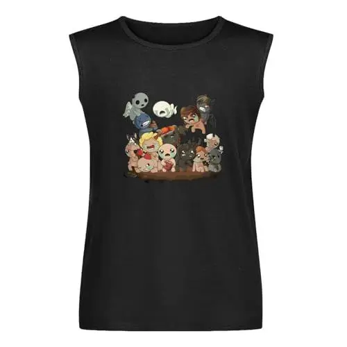 Produktbild: The Binding of Isaac The Binding of Isaac Men Cotton Tshirt Hip Hop Harajuku Streetwear Men's Vests Tank Tops O-Neck 100% Cotton Undershirts Unisex Sleeveless T-Shirt S