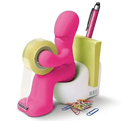 Produktbild: Butt Supplies - Klebefilm-Abroller und Bürobedarf-Station - Schreibtisch-Accessoire - Origineller Schreibtisch-Organizer