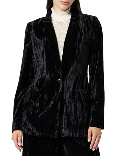 Produktbild: The Drop Blazer für Damen, Blake Lang, Schwarzer Samt, L