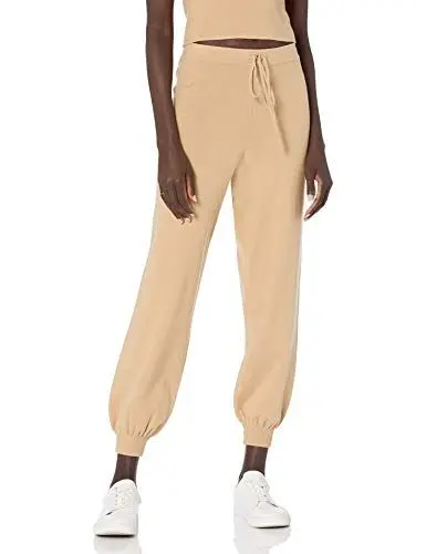 Produktbild: The Drop Damen Maddie superweiche Strick-Jogginghose mit lockerer Passform, Curds & Whey, XS
