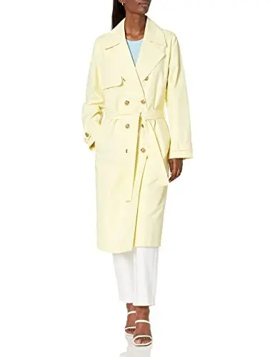 Produktbild: The Drop Damen Noa Trench Coat, Pastellgelb, L