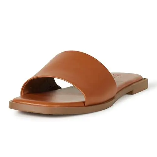 Produktbild: The Drop Damen Oslo Sandale mit einem Riemen, Mokka, 38.5 EU