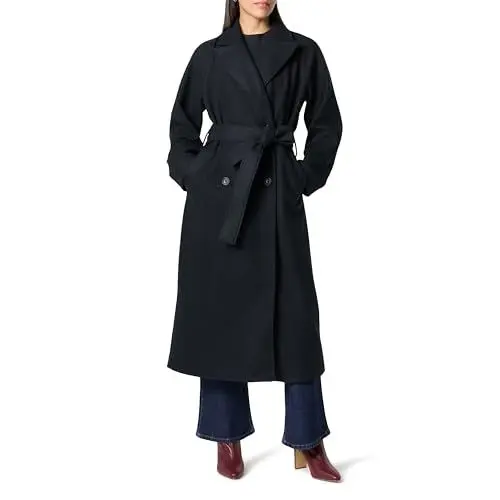 Produktbild: The Drop Jessy Elongated Overcoat Mäntel, Schwarz, S