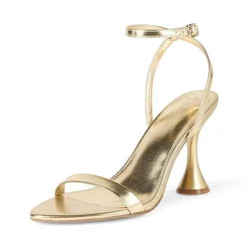 Produktbild: The Drop Lina Trend Heel Sandalen, Gold, 41 EU