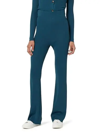 Produktbild: The Drop Ripp-Sweater-Hose für Damen, Ellison Ausgestelltes Bein, Legion-Blau, 3XL Große Größen
