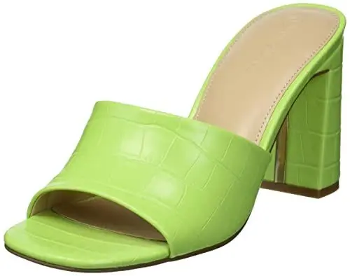 Produktbild: The Drop Women's Pattie High Block Heeled Mule Sandal, Lime, 11