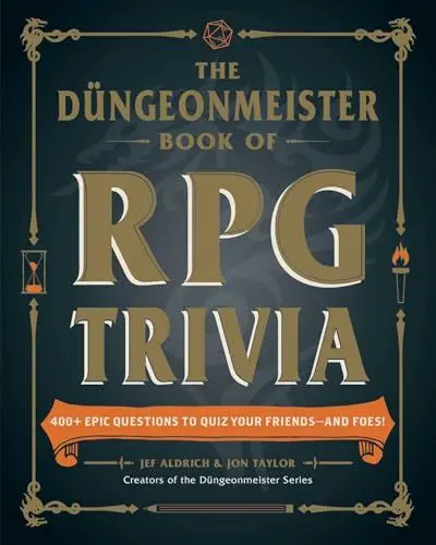 Produktbild: The Düngeonmeister Book of RPG Trivia: 400+ Epic Questions to Quiz Your Friends―and Foes! (Düngeonmeister Series)
