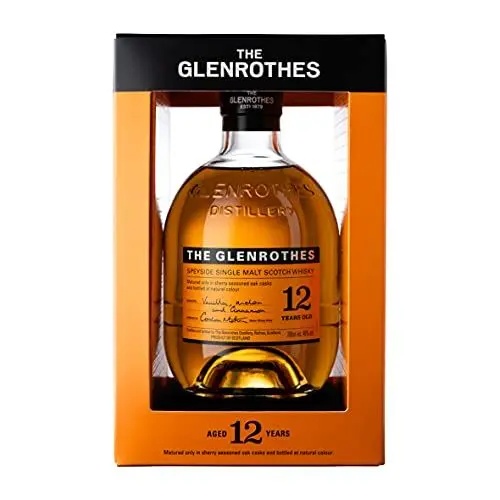 Produktbild: The Glenrothes Speyside 12 Jahre | Single Malt Whisky | in Sherry-Eichenfässern gelagert | 40% Vol | 700ml Einzelflasche