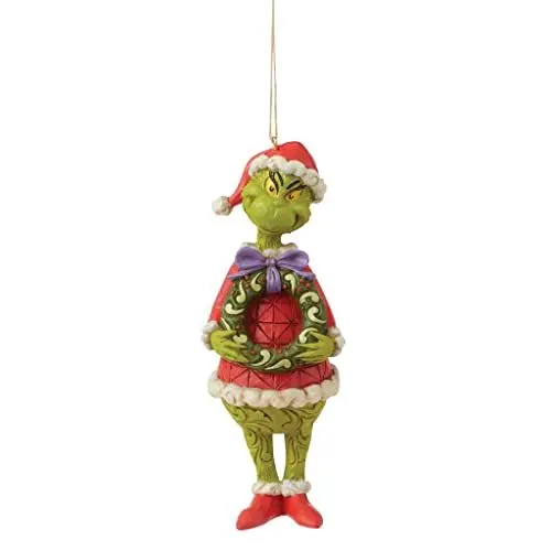 Produktbild: The Grinch By Jim Shore Grinch With Wreath Hanging Ornament